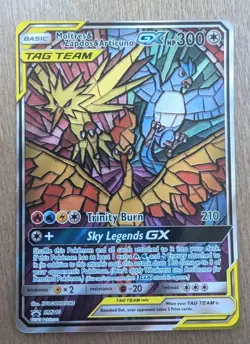 Moltres & Zapdos & Articuno GX SM210 Promo ETB Hidden Fates Pokemon Card TCG NM - Image 1