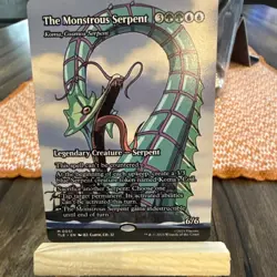 MTG The Monstrous Serpent - Koma, Cosmos Serpent (Borderless) Avatar 51 NM - Image 1