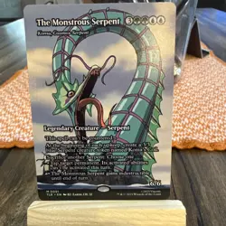 MTG The Monstrous Serpent - Koma, Cosmos Serpent (Borderless) Avatar 51 NM - Image 2