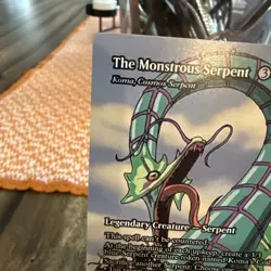 MTG The Monstrous Serpent - Koma, Cosmos Serpent (Borderless) Avatar 51 NM - Image 4