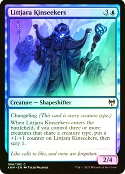 X 1 Littjara Kinseekers Foil NM-M Kaldheim KHM 066 MTG Magic The Gathering - Image 1