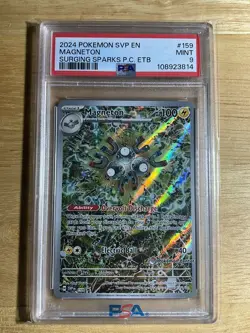 Magneton 159 (Pokemon Center Exclusive) Scarlet & Violet Black Star Promo PSA9 - Image 1