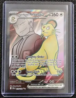 Team Rocket's Persian ex 219/182 Sv10: Destined Rivals Holo Pokemon - Image 1