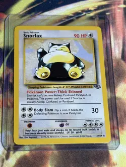 Snorlax Base Set 2 30/64 Non Holo Rare Pokemon TCG VINTAGE WOTC - Image 1