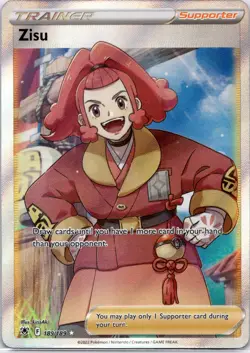 Pokemon TCG Zisu 189/189 Astral Radiance Full Art Holo Rare Near Mint - Image 1