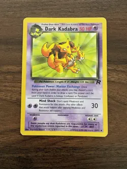 Pokemon TCG Dark Kadabra - 39/82 - Uncommon Unlimited Team Rocket LP - Image 1