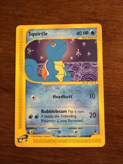 Pokemon Squirtle 132/165 Expedition Non-Holo Base Set Near Mint Condition - Image 1