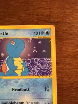 Pokemon Squirtle 132/165 Expedition Non-Holo Base Set Near Mint Condition - Image 3