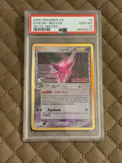 Espeon Delta Species Reverse Holo PSA 10 GEM MINT 2005 Pokemon EX - Image 1