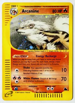 2003 Pokemon Skyridge H2/H32 Arcanine Holo Rare Mint !! “Pack Fresh” - Image 1