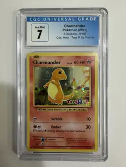 Pokemon CGC 8.5 Charmander 9/108 Holo Evolutions Toys R Us Promo 2016 NM/Mint+ - Image 1