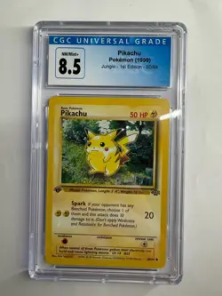 Pokemon Pikachu Jungle 60/64 1st Edition CGC 8.5 - Image 1
