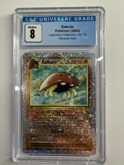 Pokemon KABUTO 48/110 Reverse Holo Firework LEGENDARY COLLECTION CGC 8 - Image 1