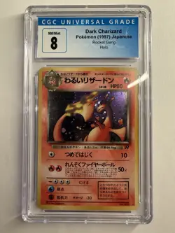 Pokemon Japanese Dark Charizard Holo Rocket Gang CGC 8 - Image 1