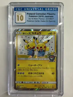 Pokemon Pretend Comedian Pikachu 407/SM-P Osaka DX Promo CGC Pristine 10 - Image 1