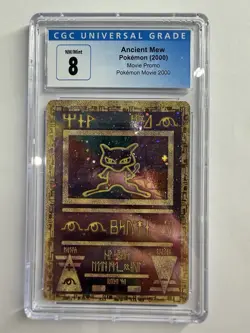 CGC 8 MINT Ancient Mew Movie 2000 Promo Pokemon - Image 1