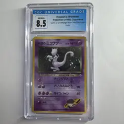 Pokemon Rocket's Mewtwo Gym 2 Challenge Japanese 150 Holo CGC 8.5 - Image 1