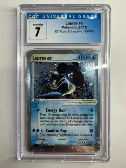 Pokemon Lapras ex 2003 EX Ruby & Sapphire 99/109 CGC 7 - Image 1