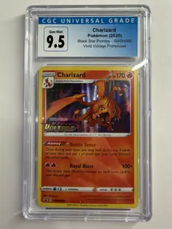 Pokemon Vivid Voltage Pre-Release Stamp Promo Charizard SWSH066 CGC 10 Old Label - Image 1