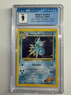Pokemon Misty’s Seadra Gym Heroes League Prerelease Promo 009/132 CGC 9 - Image 1