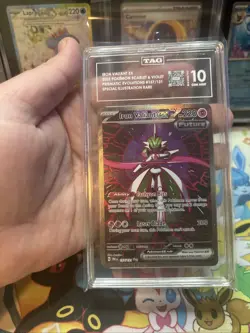 Pokemon Iron Valiant EX Prismatic Evolutions Special Illustration Rare TAG 10 - Image 1