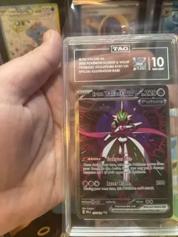 Pokemon Iron Valiant EX Prismatic Evolutions Special Illustration Rare TAG 10 - Image 2