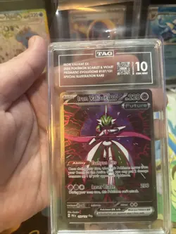Pokemon Iron Valiant EX Prismatic Evolutions Special Illustration Rare TAG 10 - Image 3