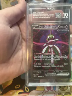 Pokemon Iron Valiant EX Prismatic Evolutions Special Illustration Rare TAG 10 - Image 5