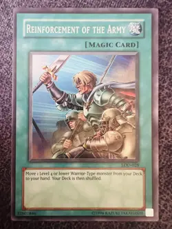 Yugioh Reinforcement Of The Army LOD-028 Super Rare Unlimited Edition NM - Image 1