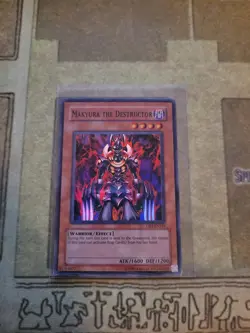 YUGIOH MAKYURA THE DESTRUCTOR DB1-EN169 SUPER UNLIMITED ED LP/MP - Image 1