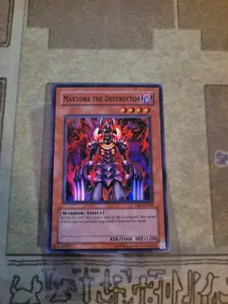 YUGIOH MAKYURA THE DESTRUCTOR DB1-EN169 SUPER UNLIMITED ED LP/MP - Image 2