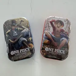 One Piece Tin Pack Set Vol 2 Factory Sealed 2 TIN LOT IN HAND Ready To Ship New - Image 1