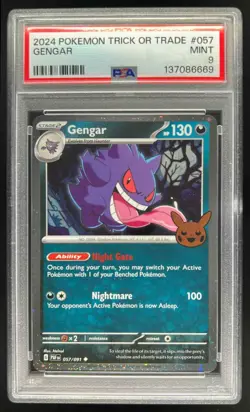 2024 Pokemon Trick or Trade Gengar #057/091 PSA 9 - Image 1