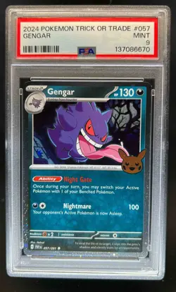 2024 Pokemon Trick or Trade Gengar #057/091 PSA 9 - Image 1