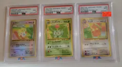 Lot of 3 PSA 1999 P.M. Japanese Promo Southern Island Cards Raticate, Ivysaur - Image 1