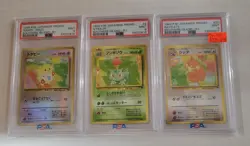 Lot of 3 PSA 1999 P.M. Japanese Promo Southern Island Cards Raticate, Ivysaur - Image 2