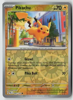 Pikachu - (Reverse Cosmos Holo) 018/091 - Miscellaneous Cards & Products Reverse - Image 1