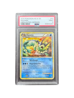 2010 Pokemon Card Game HG & SS Aquana Undaunted German PSA 9 Mint - Image 1