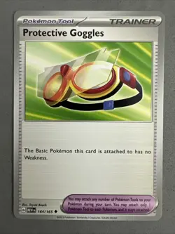 Pokemon TCG * Scarlet & Violet 151 Card * 164/165 Protective Goggles * FRESH PK - Image 1