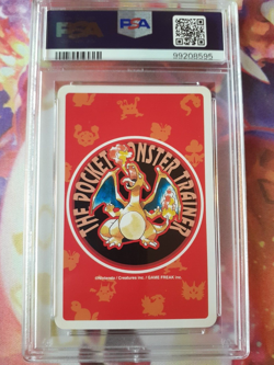 1996 Pokemon Staryu 10 of Diamonds Red Charizard Playing Card PSA 10 Gem Mint - Image 2