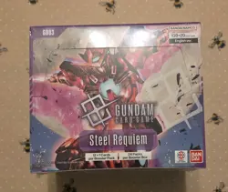 Gundam Card Game GD03 Steel Requiem Booster Box (24 Boosters) - New & Sealed - Image 1