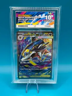 ACE 10 Pokemon Card Mega Sharpedo ex SAR 113/080 M2 Inferno X Japanese MEGA - Image 2