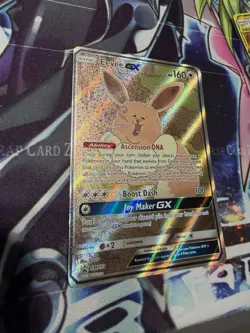 Pokemon TCG Eevee GX SM233 Full Art Black Star Promo Sun & Moon - Image 2
