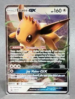 Pokemon Eevee GX SM175 Ultra Rare Sun & Moon Black Star Promo NM - Image 1