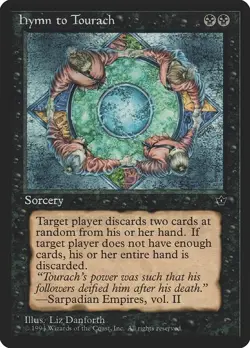 MTG Hymn to Tourach ** Fallen Empires ** English - LP - Image 1
