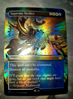 Supreme Verdict MTG x1 FOIL Double Masters Borderless NM - Image 1