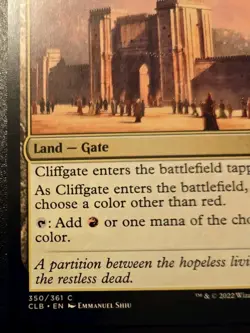 Cliffgate 350/361 Common Battle For Baldur's Gate Magic: The Gathering - Image 4