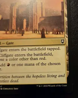 Cliffgate 350/361 Common Battle For Baldur's Gate Magic: The Gathering - Image 5