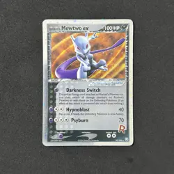 Rocket's Mewtwo ex 99/109 Pokemon 2004 Team Rocket Returns Holo - No Edge Peel! - Image 3