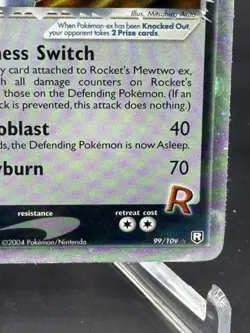 Rocket's Mewtwo ex 99/109 Team Rocket Returns Holo - Pokemon - PLEASE READ - Image 4